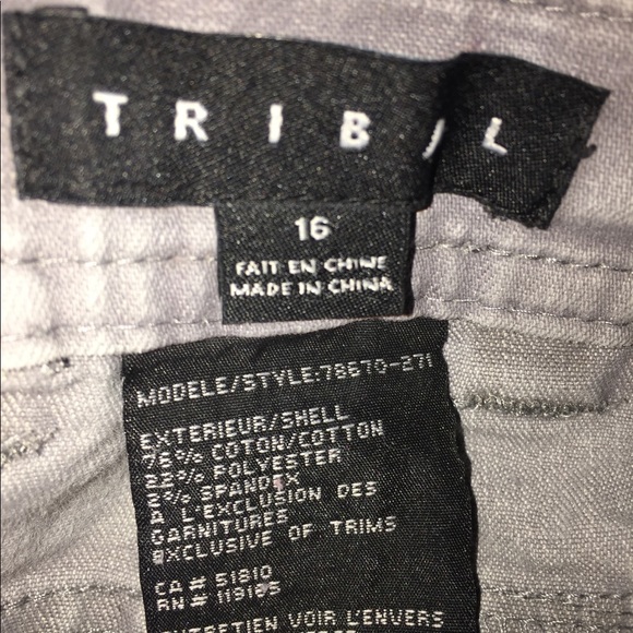 Tribal Grey Jeans Size 16 - Picture 5 of 5